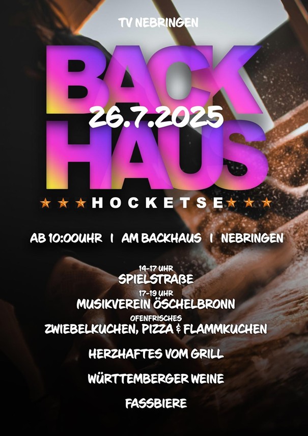 Backhaushocketse am 26.07.2025