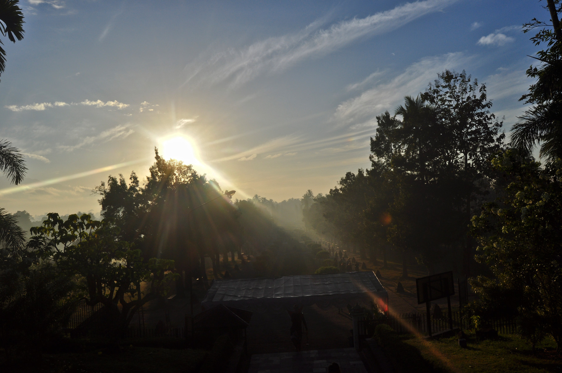 Borobodour in the sunrise