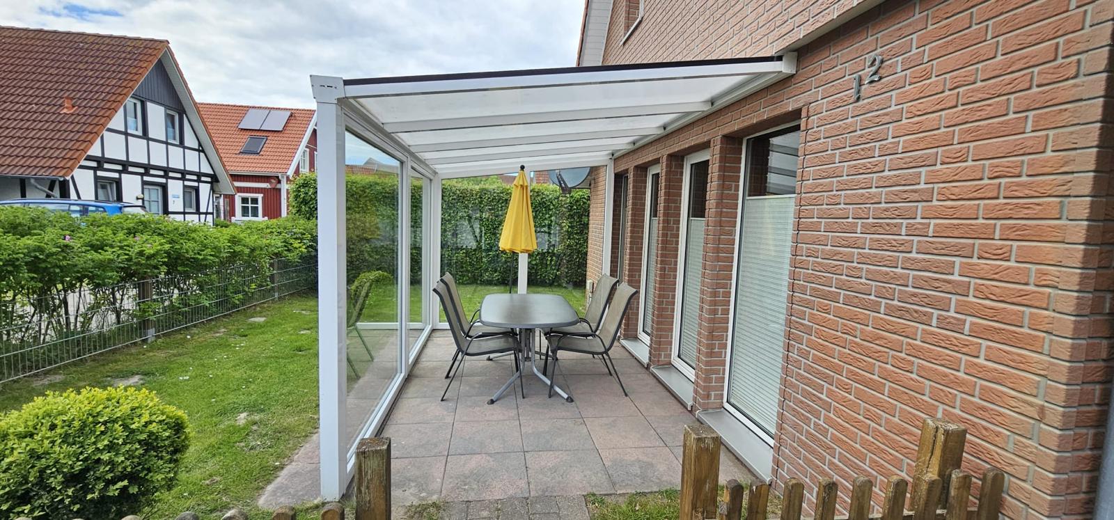 überdachter Terrasse