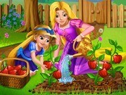 Игра онлайн сад Рапунцель и ее дочки