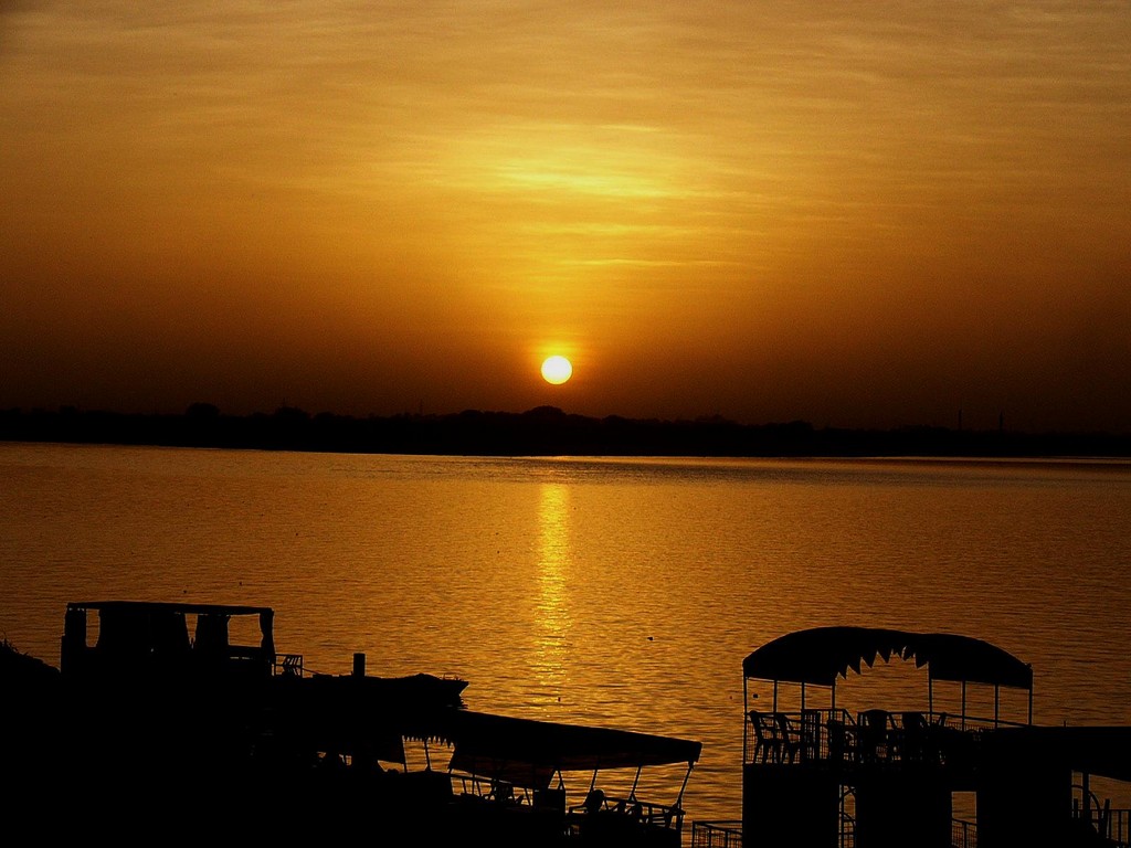 Sonnenuntergang über dem Nil