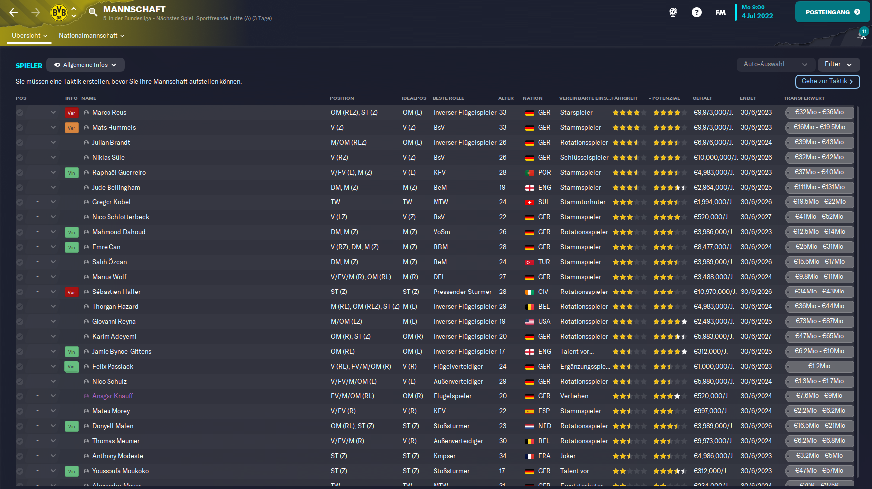 Football Manager 2021 Anfangerguide Teil 2 Die Kaderplanung Fussballwelt At