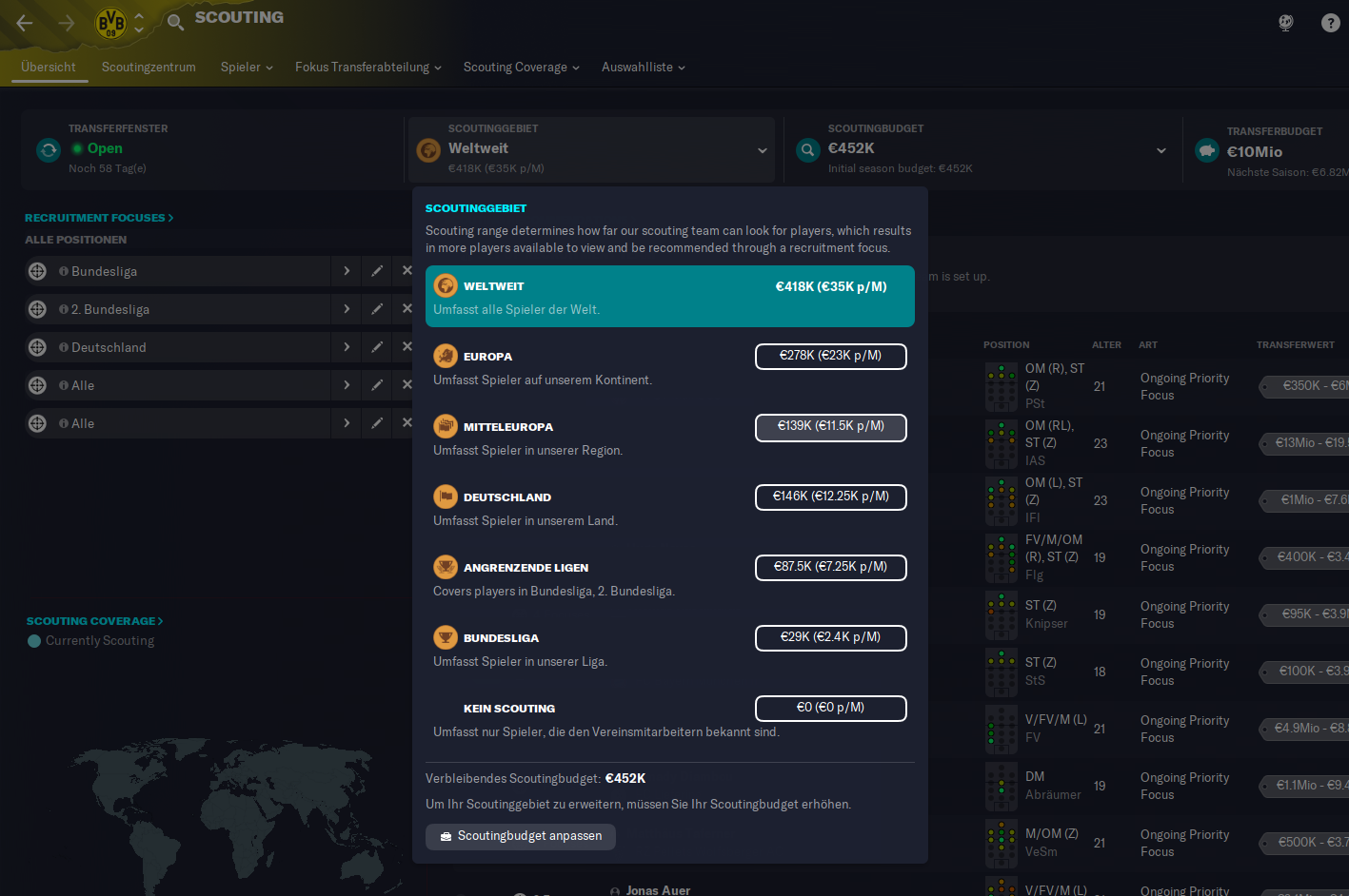 Matchmaking-Fragebogen
