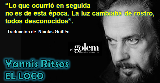 Poemas de Yannis Ritsos en traducción de Nicolás Guillén