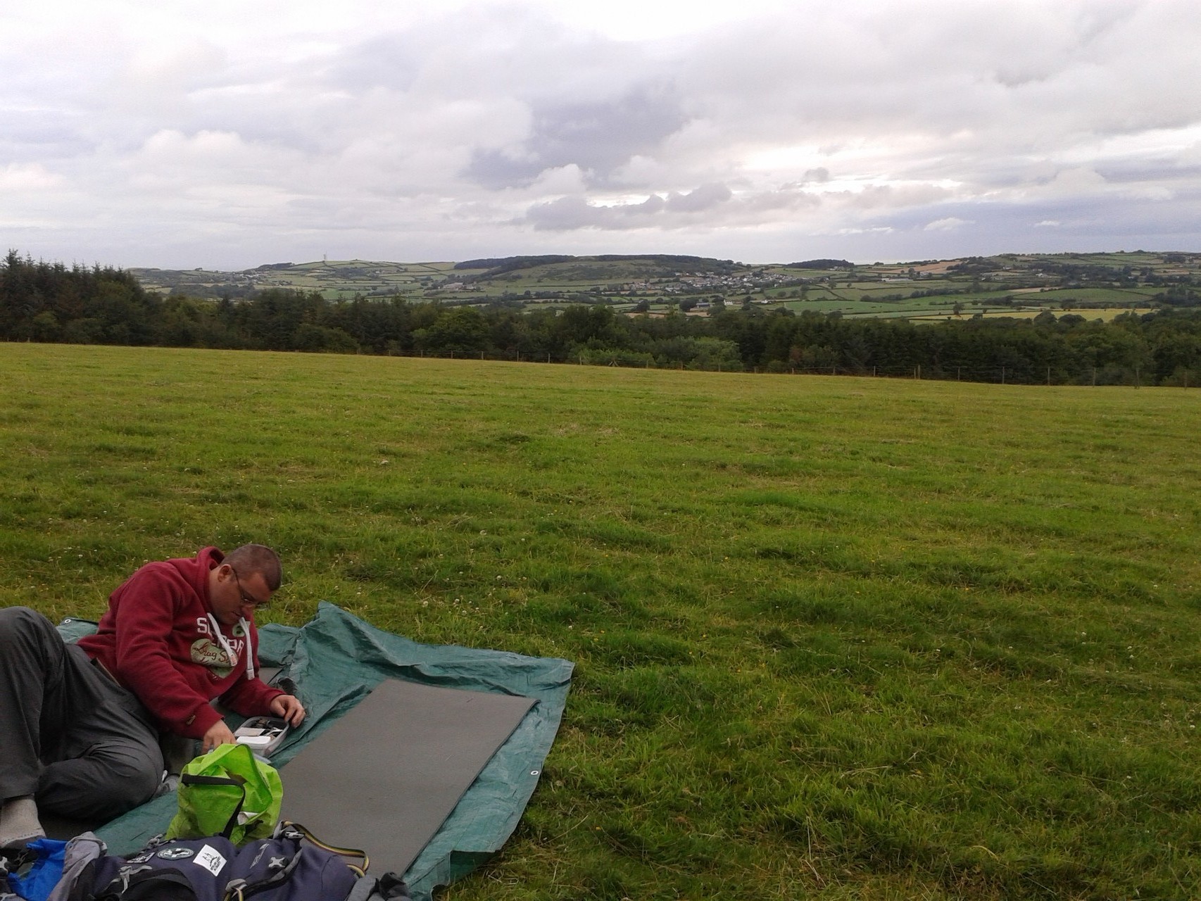 First camp site outside Rhuallt