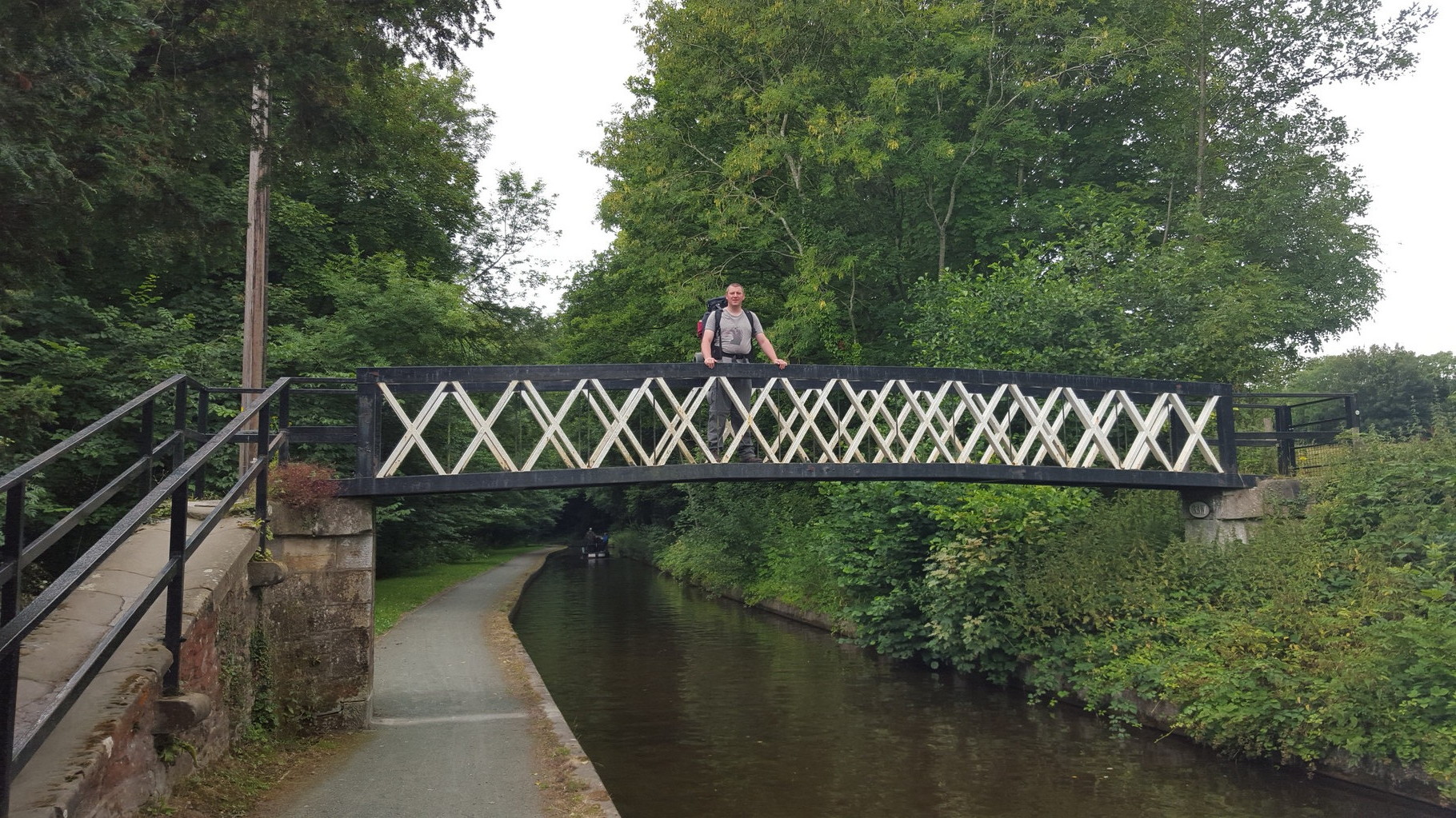 Steve on a bridge