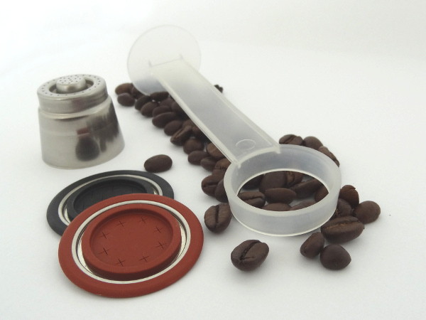 Maschinen Mister Barista die WIEDERVERWENDBARE Kaffeekapsel für NESPRESSO®