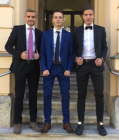 Luca POLLANZ, Dario BOSNJAK und Fabian KOPEINIG