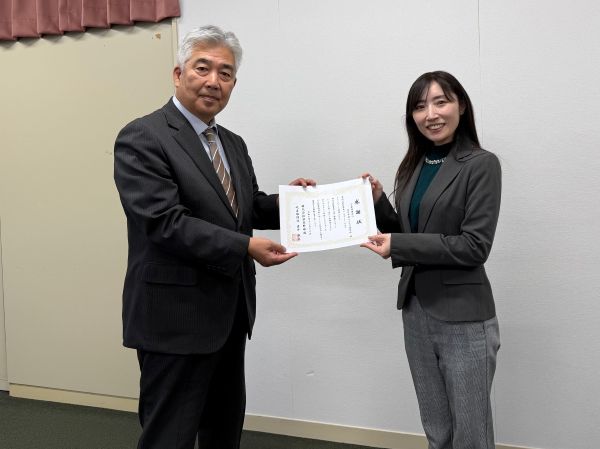 楽天野球団からの感謝状贈呈