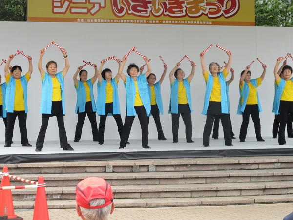 仙台市高齢者生きがい健康祭に参加しました
