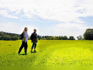 Gesprächswanderung Walk & Talk mit Sabrina Celoni und Kundin