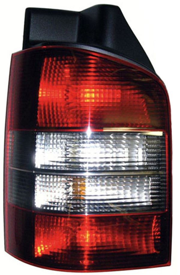 Beifahrerseite Rot//Schwarz VW T5 mit Heckklappe Rueckleuchte Hechleuchte rechts