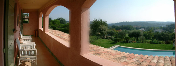 terrasse vue panoramique et mer villa strelitzia vence location french riviera