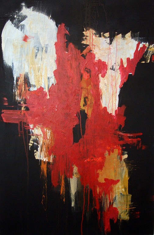 "Black hole" Acryl auf Leinwand 80/120cm