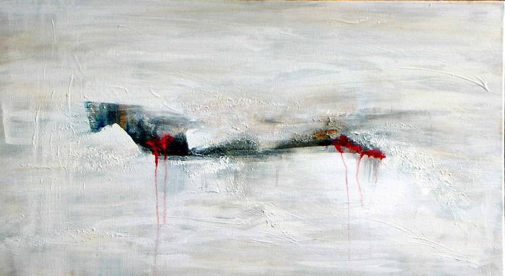 "Verletzungen 2" Acryl auf Leinwand 60/120cm