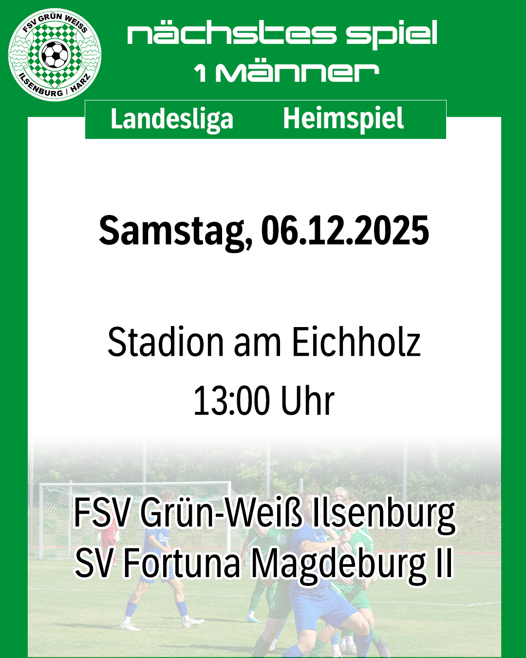Letztes Heimspiel des Jahres im Eichholz!
