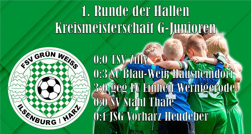 Bericht zur 1. Runde der Hallenkreismeisterschaft der G-Junioren in Schwanebeck am 25.11.2023
