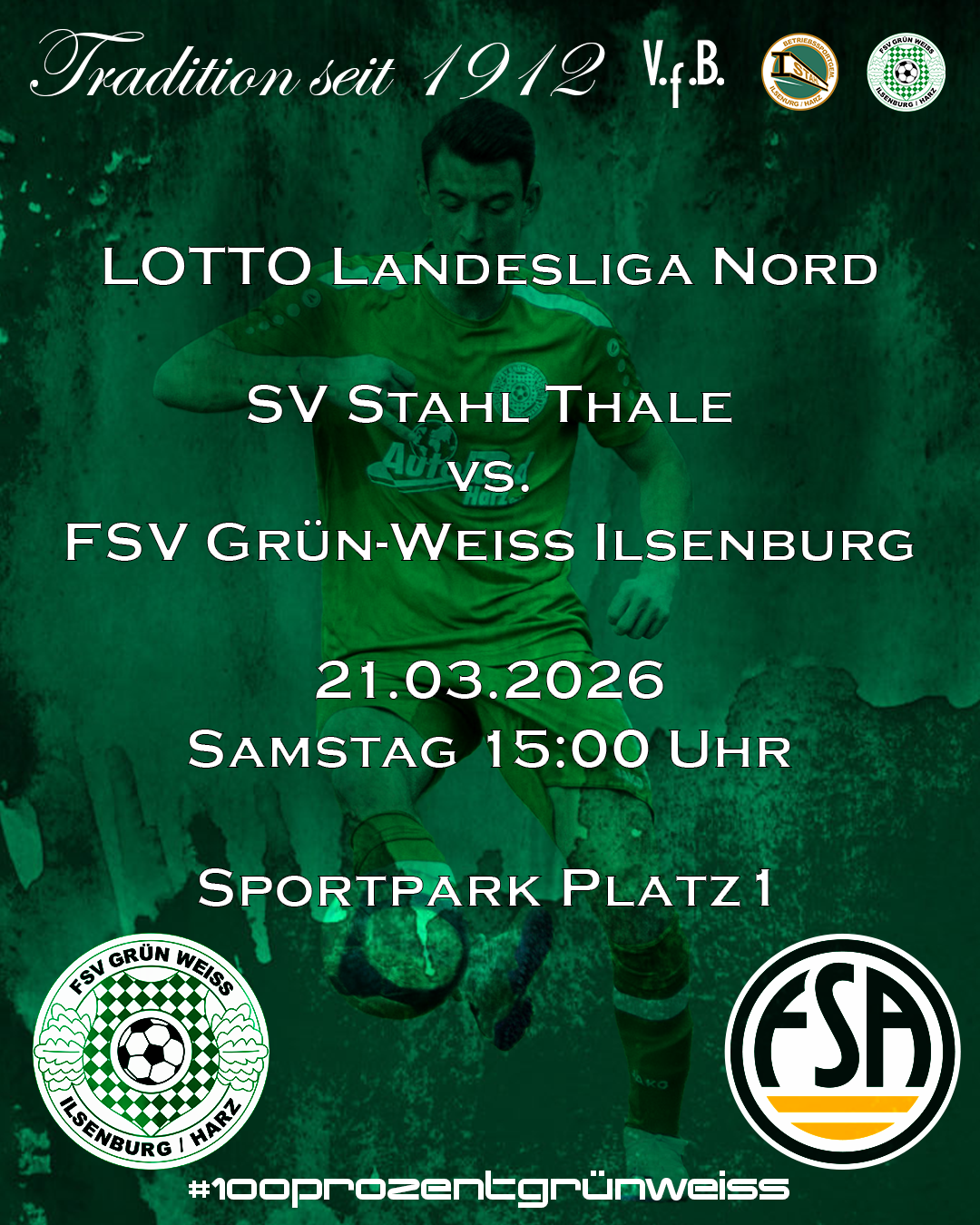 Auswärtsspiel in Thale – Derbyzeit im Harz!