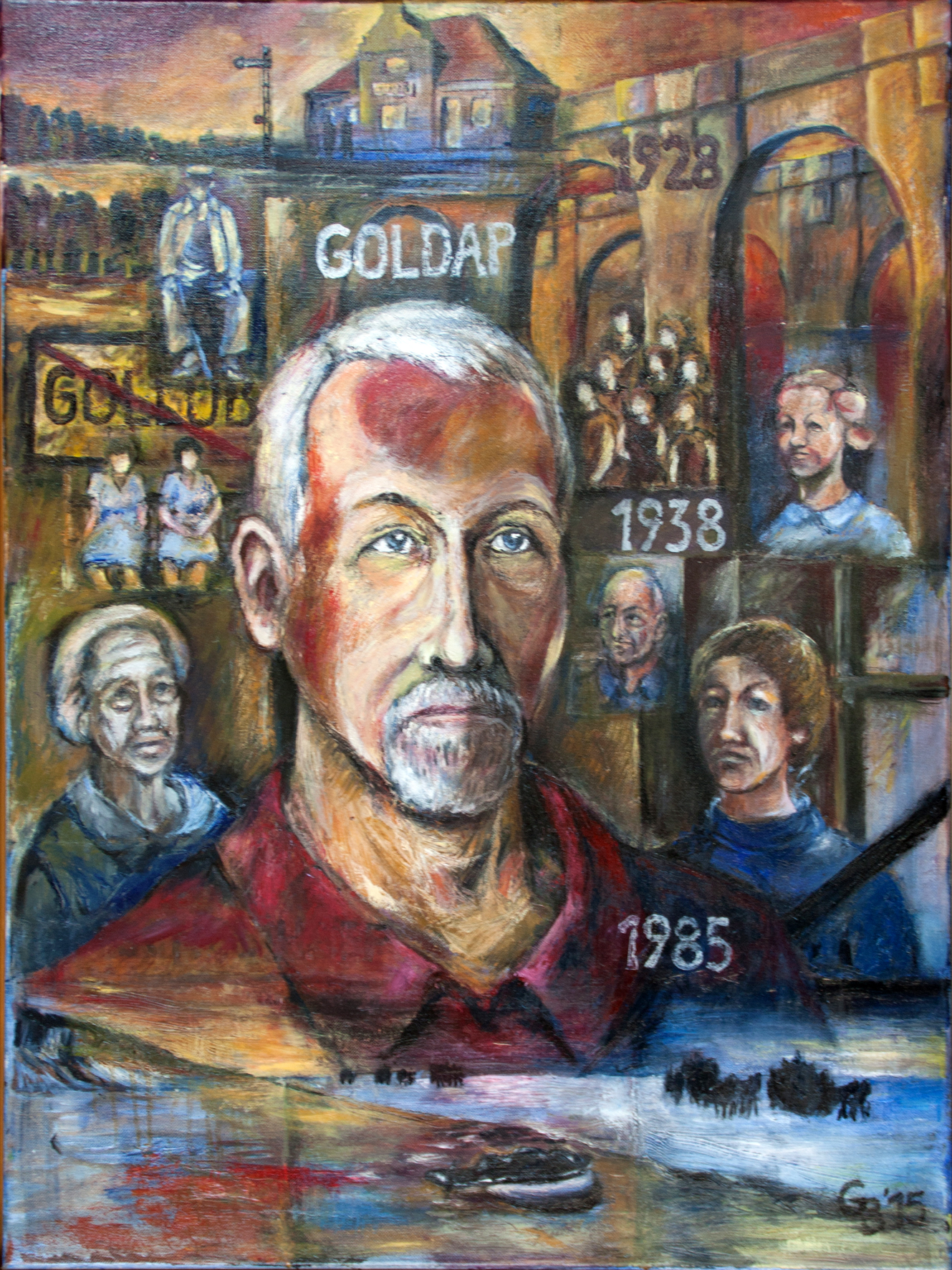 Meine masur. Wurzeln 2015 Öl/Leinw. 80x60