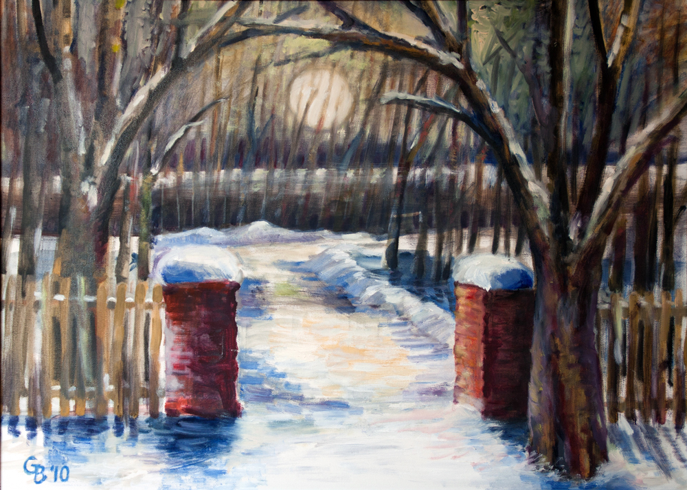 Wintersonne, 2010, Öl auf Leinwand, 50x70cm