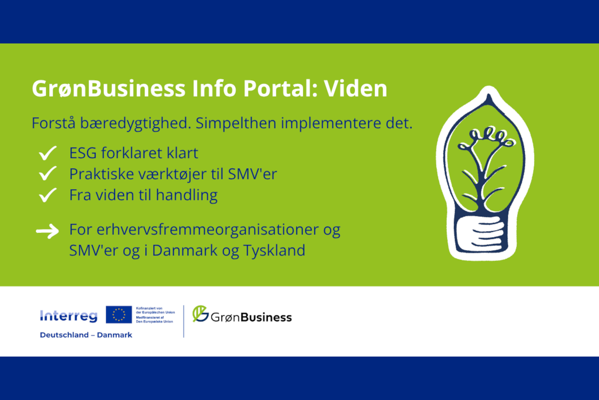 GrønBusiness Info-Portal: Sektion Viden