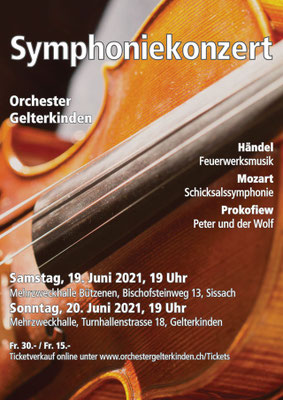 Symphoniekonzert, Juni 2021