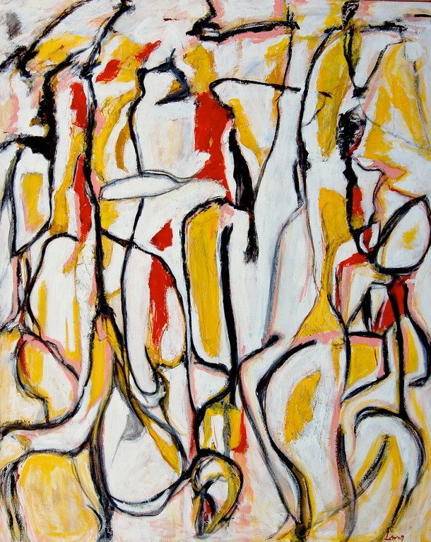 The Promenade  48"x60" acrylic canvas