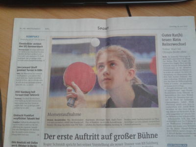 Momentaufnahme - Westfalenpost Hauptsport vom 26.6.2012