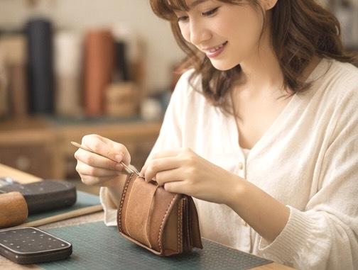 大切な人へ贈る、手作りの革財布