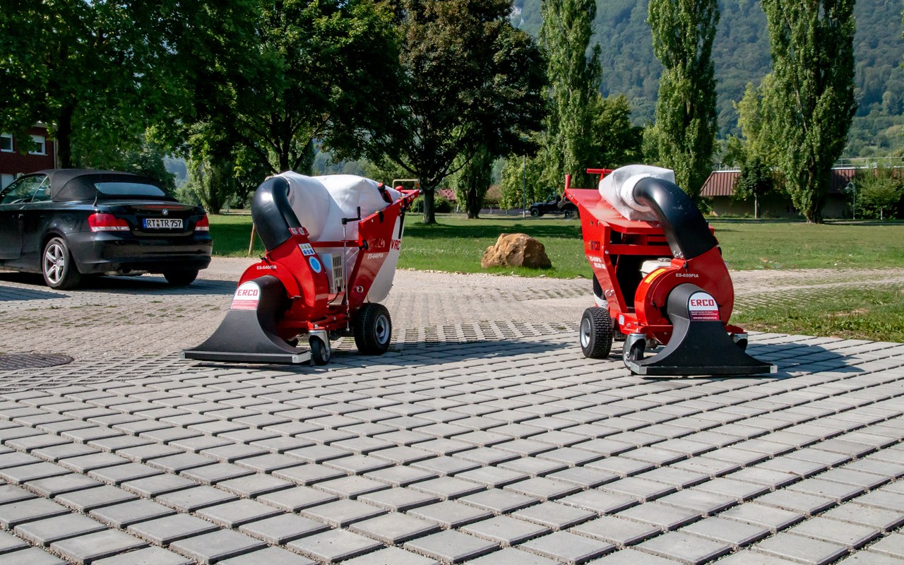 ERCO fahrbare Laubsauger Für große Flächen Huppertz Gartentechnik
