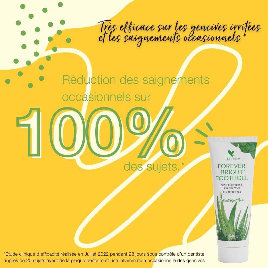 Dentifrice BRIGHT FOREVER LIVING, le numéro des ventes en EUROPE
