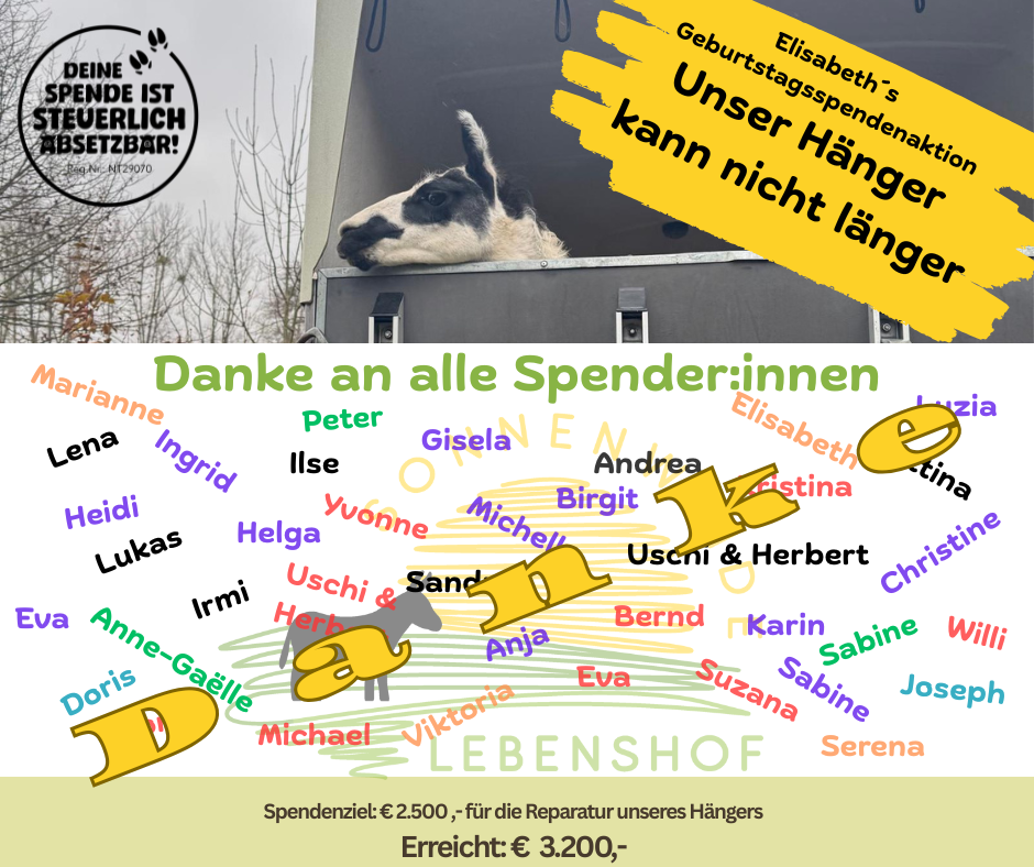 Unser Hänger ist wieder flott