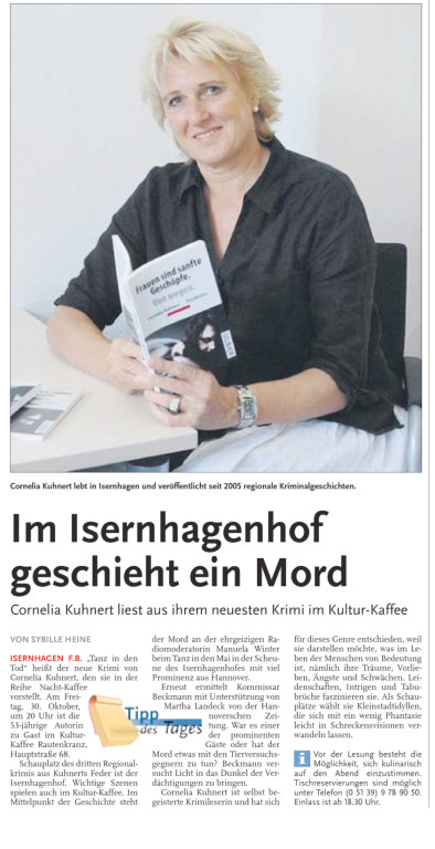 Sybille Heine, Nordhannoverscher Anzeiger am 26.10.2009