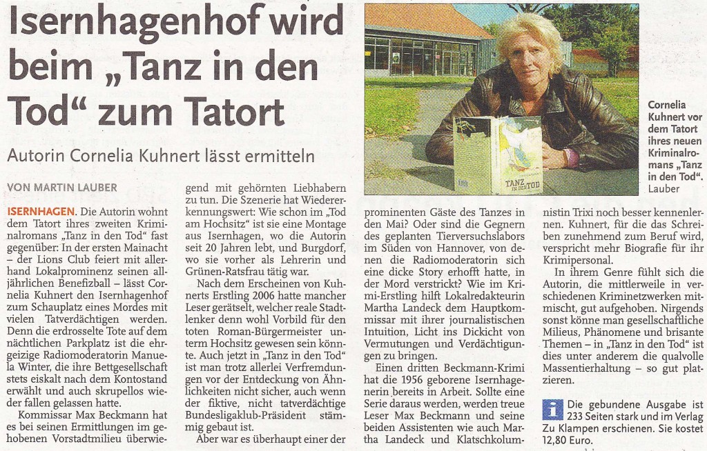 Martin Lauber, Nordhannoverscher Anzeiger am 27.09.2009