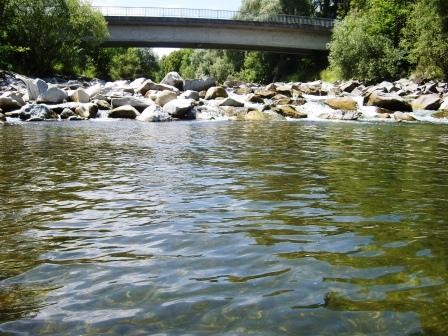 Erster Pool mit Deutenhamer Brücke
