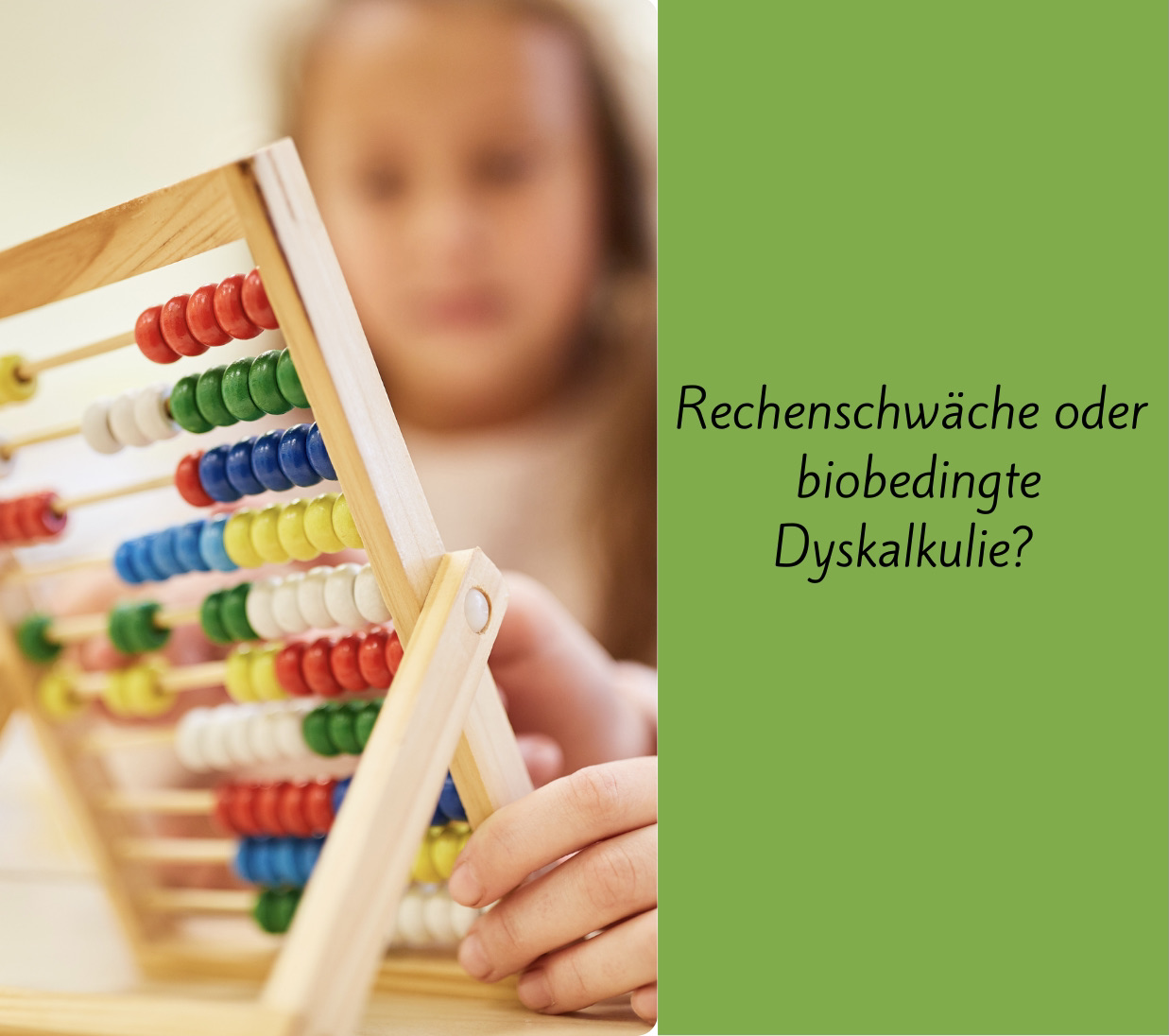 Wenn Kinder Probleme mit dem Rechnen haben