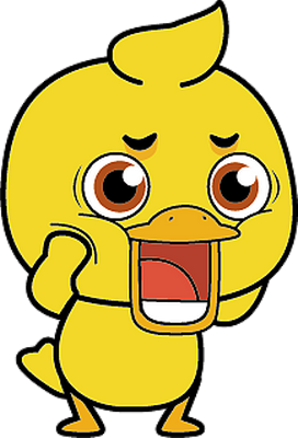 canard - oiseau - animaux - smiley émoticône émoji cartoon clipart illustration - artémotic
