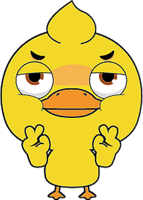 canard - oiseau - animaux - smiley émoticône émoji cartoon clipart illustration - artémotic
