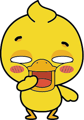 canard - oiseau - animaux - smiley émoticône émoji cartoon clipart illustration - artémotic