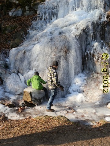 der "Fallende Bach" im Februar 2012