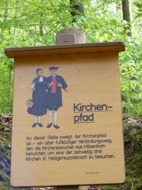 Schild "Kirchenpfad"