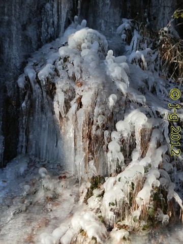der "Fallende Bach" im Februar 2012