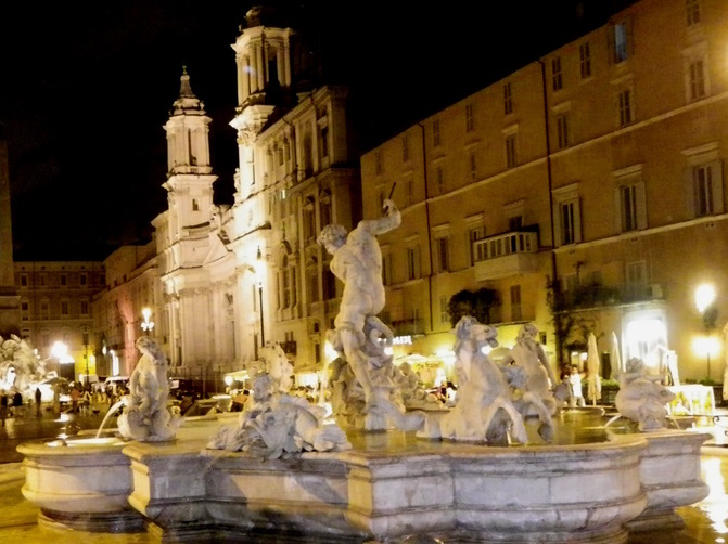 FUENTE DE NEPTUNO - Piazza Navona - ROMA
