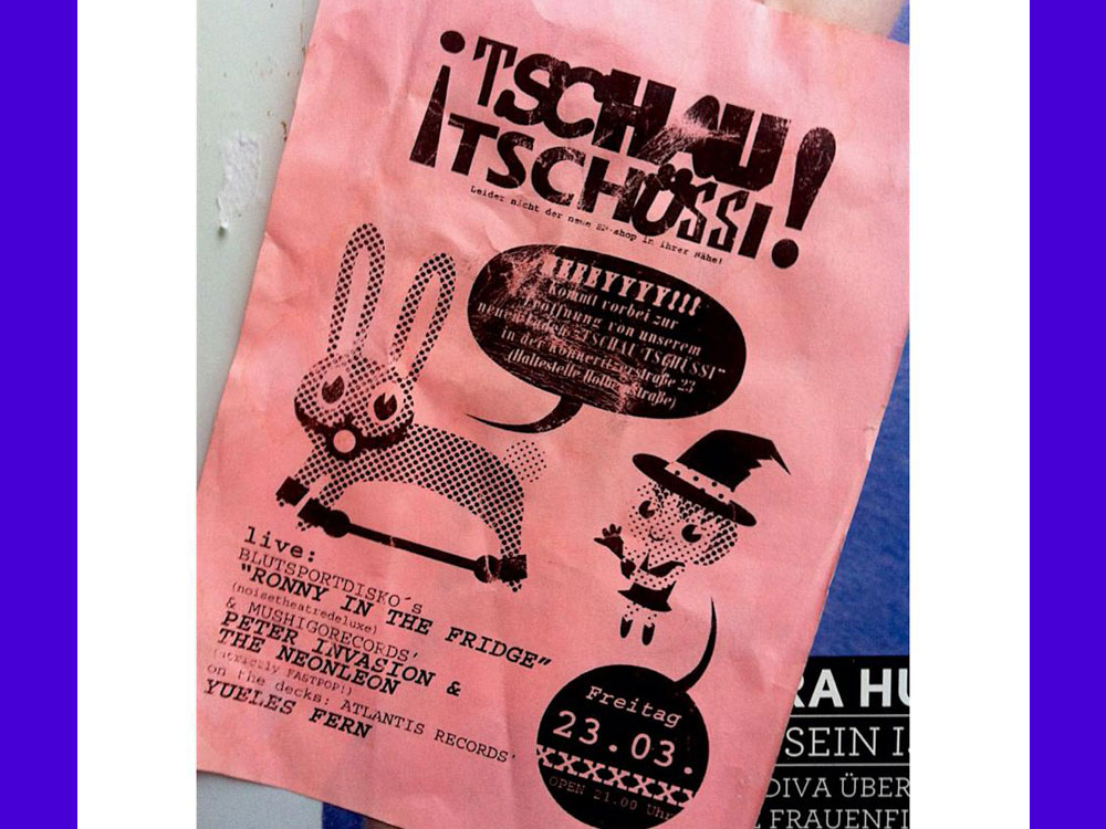 Flyer zur Eröffnungsparty 2007
