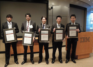 ESADEの優勝チーム@IBM本社(New York) 表彰式の様子