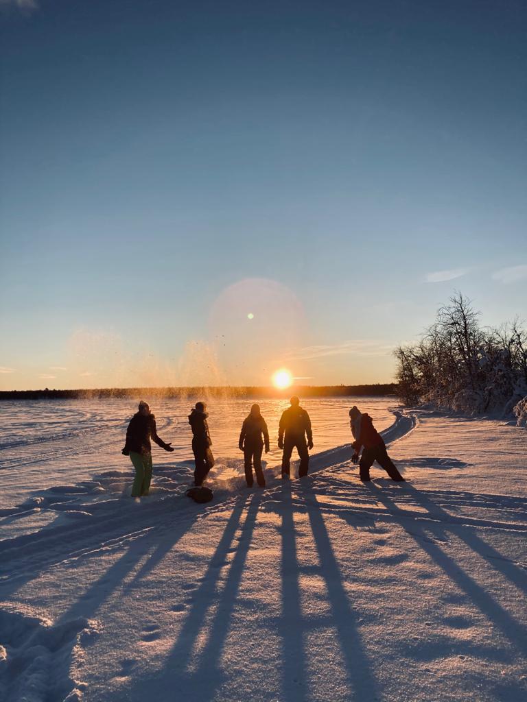 Sonnenuntergang in Kiruna