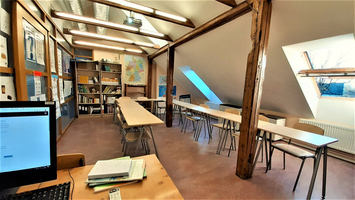 Das Deutschklassenzimmer im Bildungszentrum (Foto: Alexandra Herger)