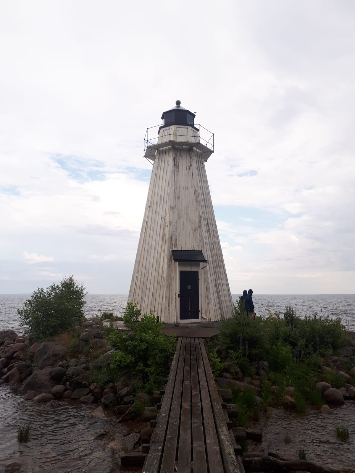 Ein Leuchtturm am Vättern, aber nicht in Vadstena ;)