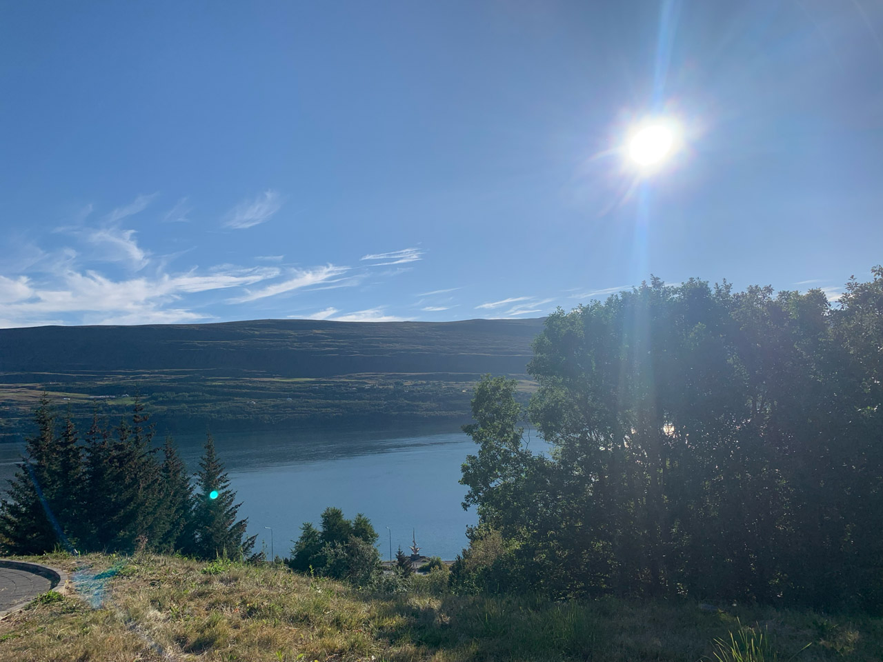 Blick auf den Fjord.