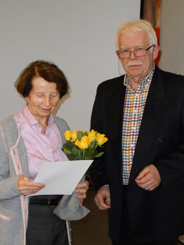 Ehrung für 25 Jahre Mitgliedschaft: Lieselotte Kaiser-Lehmann